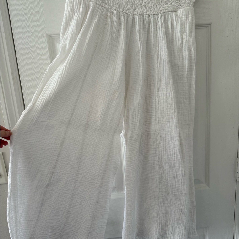 Altard State White Flowy Pants